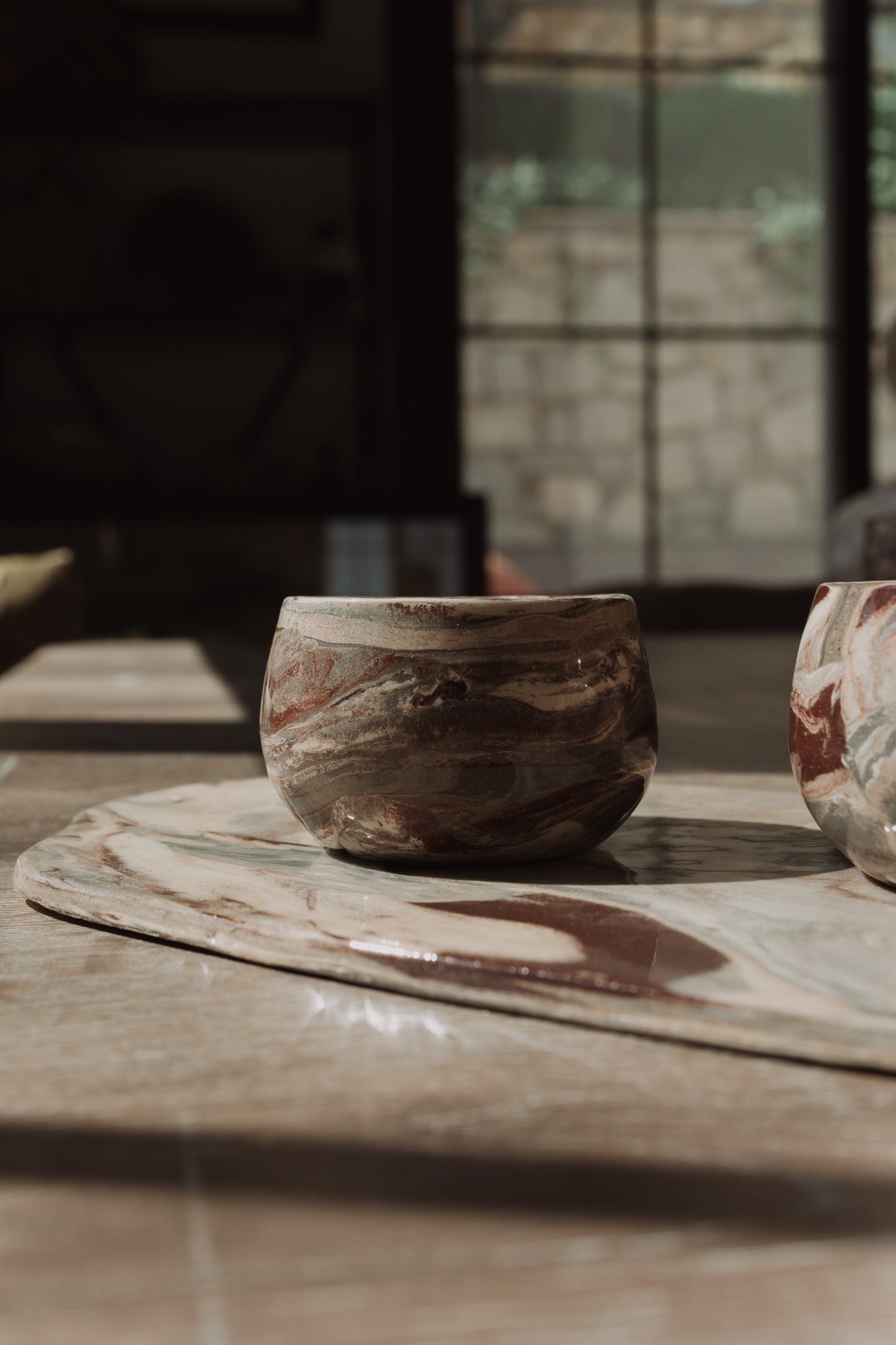 3'lü Fincan ve Sunum Tepsisi