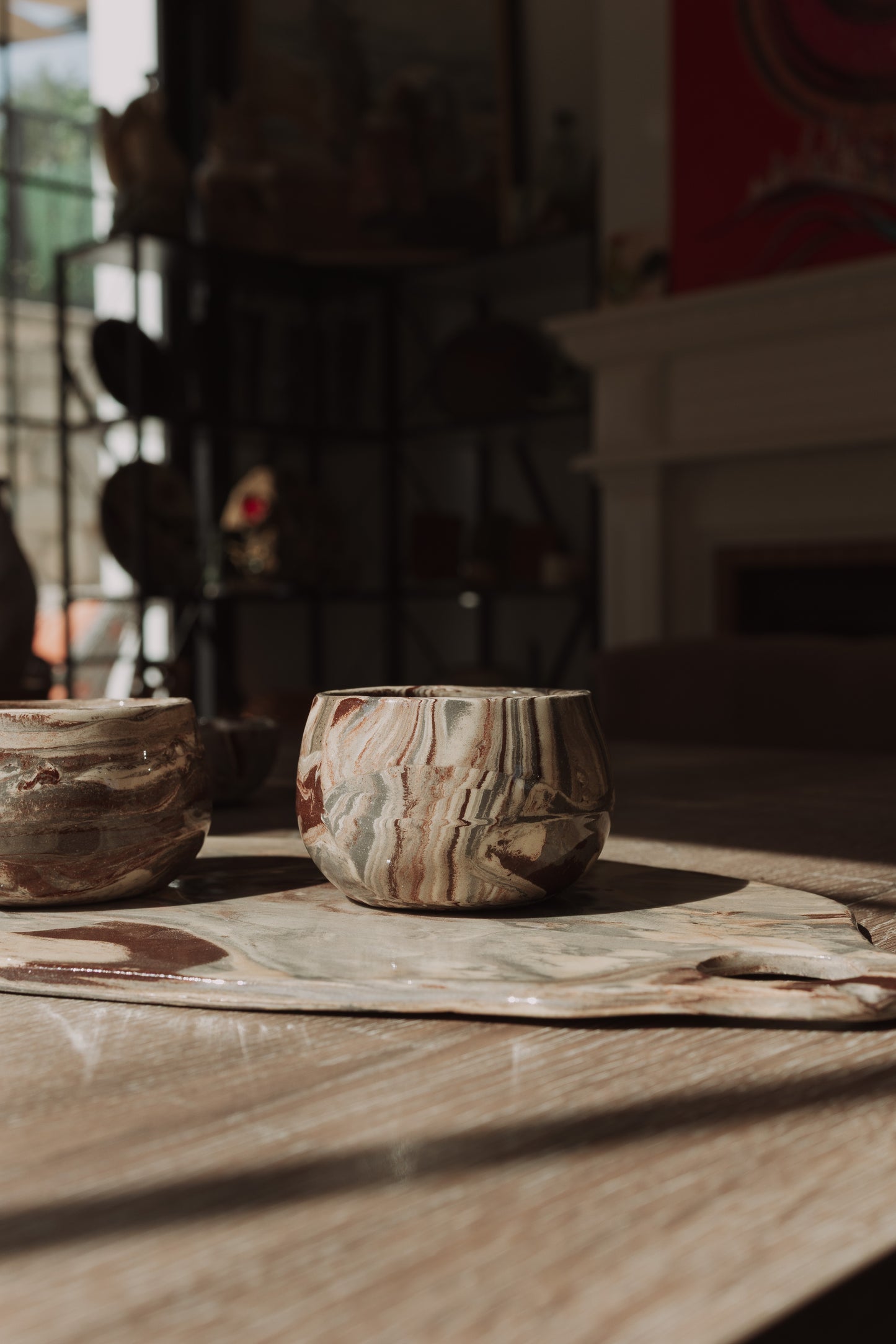 3'lü Fincan ve Sunum Tepsisi