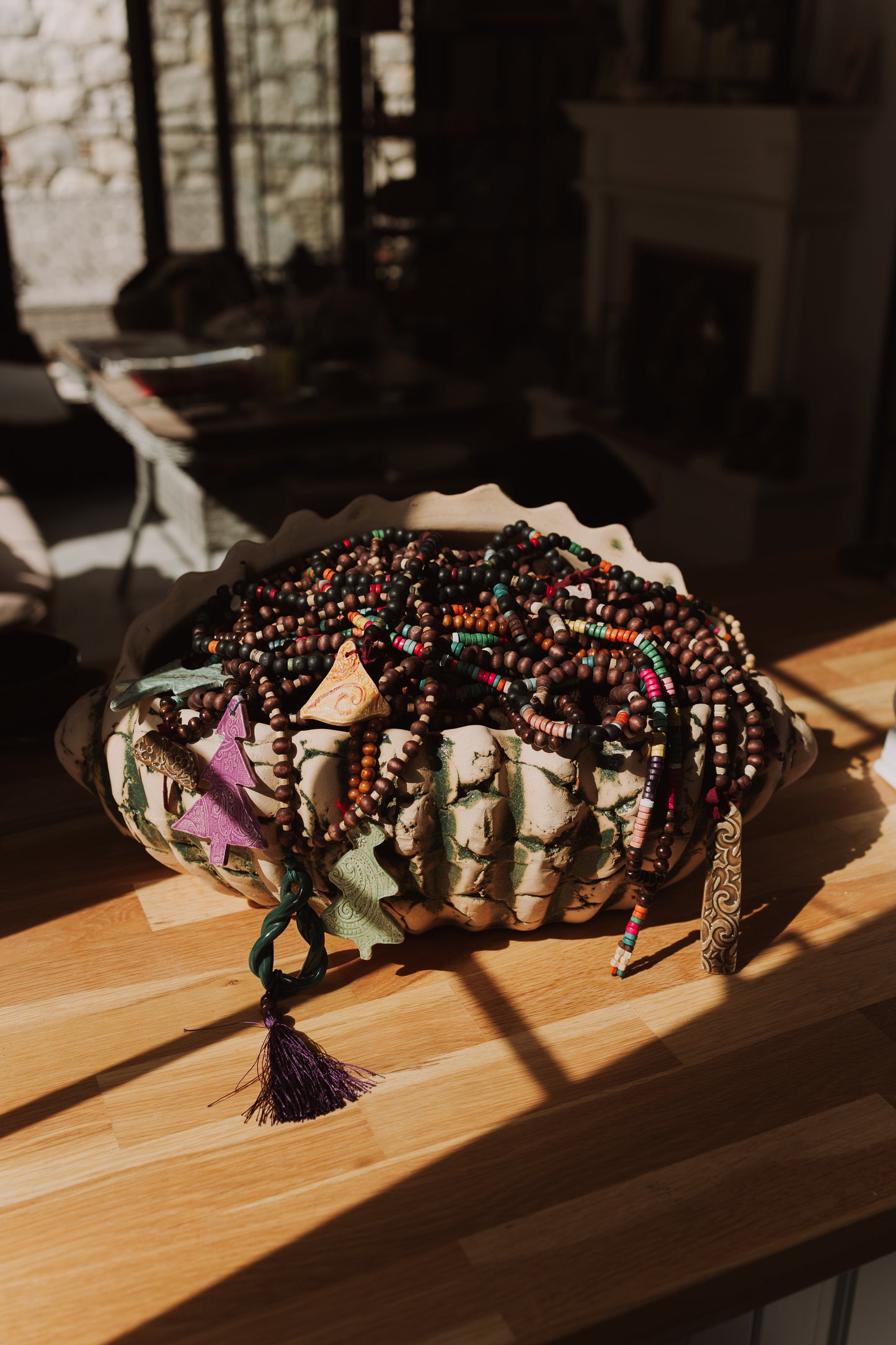 Seramik Figürlü Tespih Kolyeler