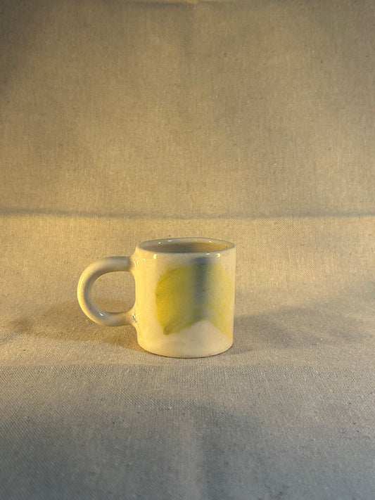 Sarı Fırça Darbesi Küçük Fincan