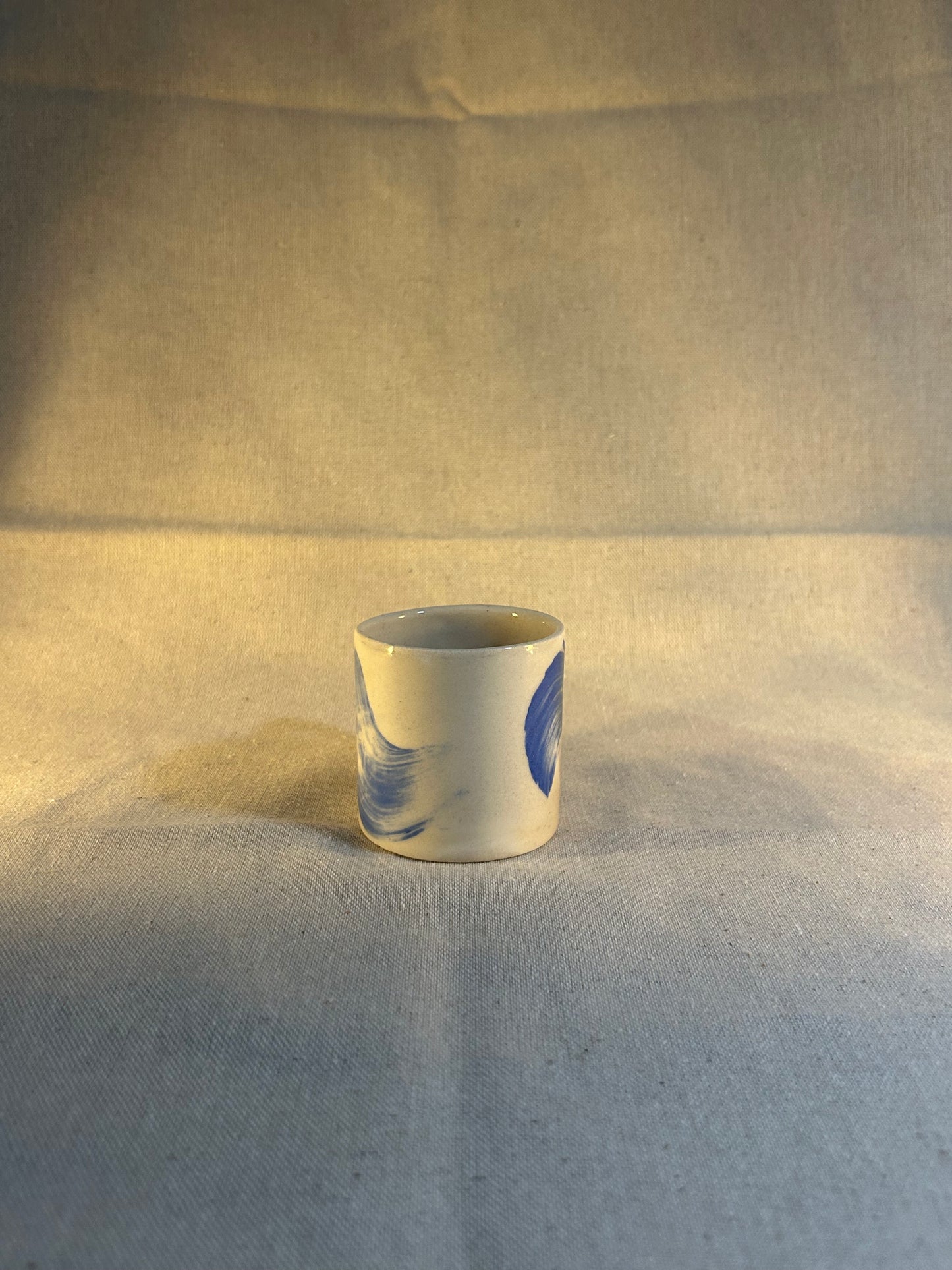 Mavi Fırça Darbesi Fincan