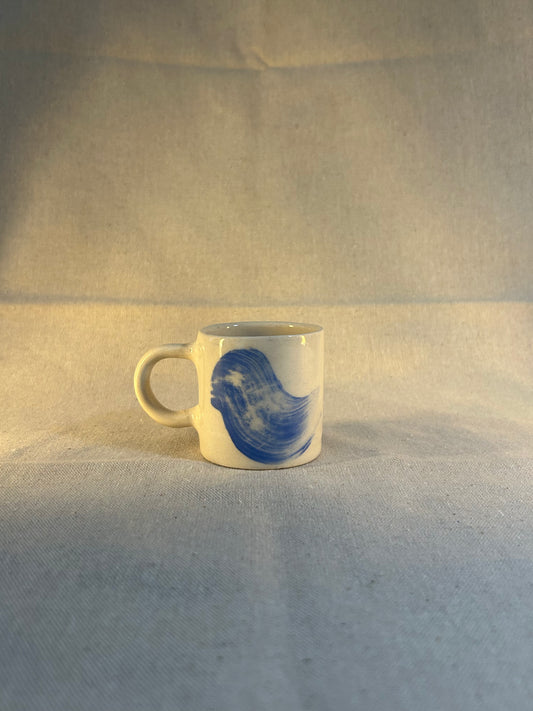 Mavi Fırça Darbesi Fincan