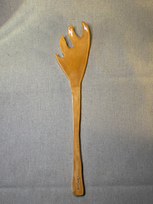 Uçuk Turuncu Servis Çatalı