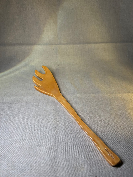 Uçuk Turuncu Servis Çatalı