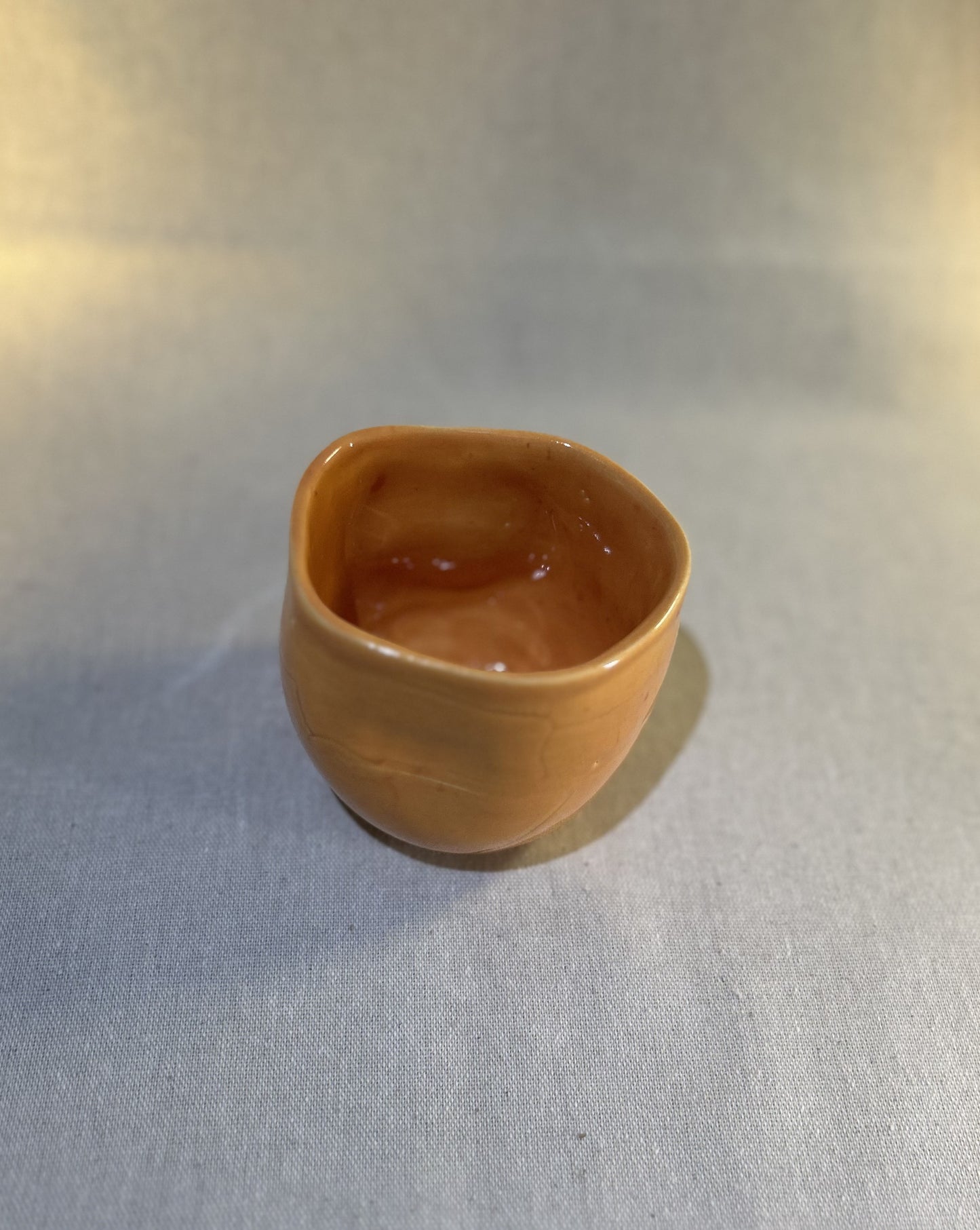 Açık Turuncu Gamzeli Kupa