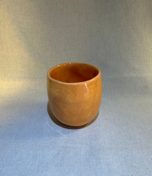 Açık Turuncu Balık Ağı Bardak