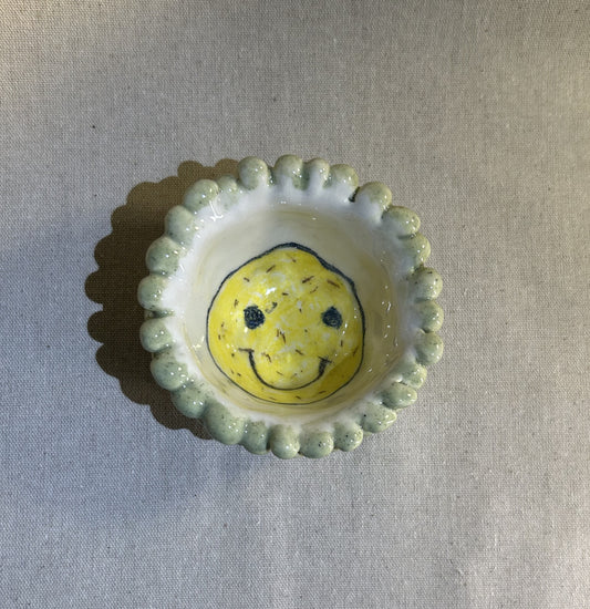 Yellow Çilli Smile Lokma Kase