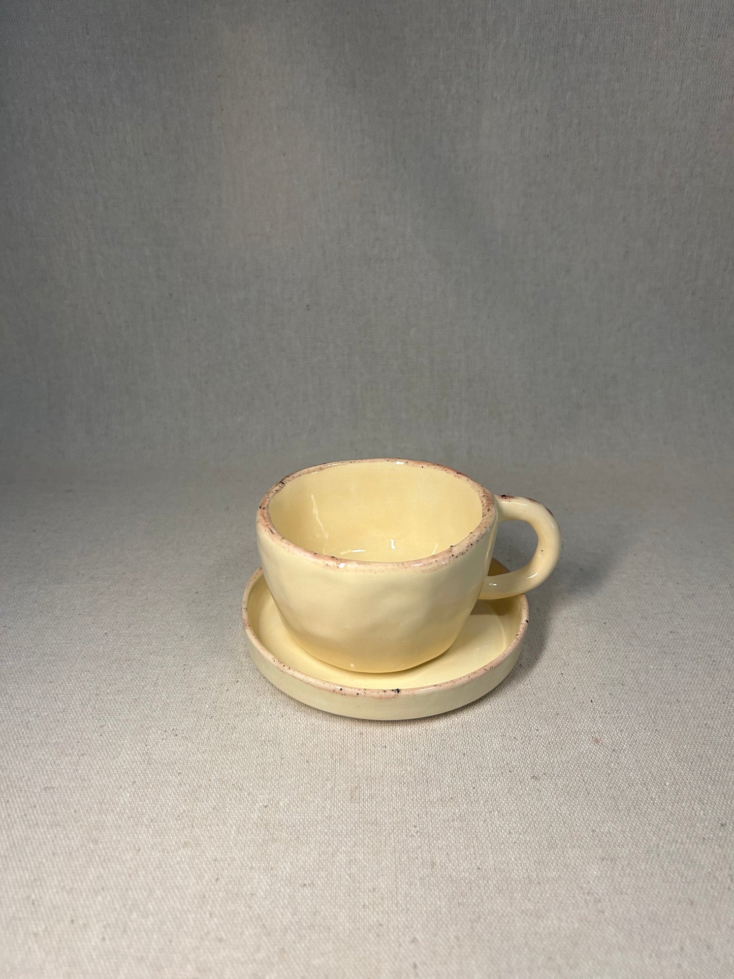 Soft Benekli Krem Kahve Fincanı