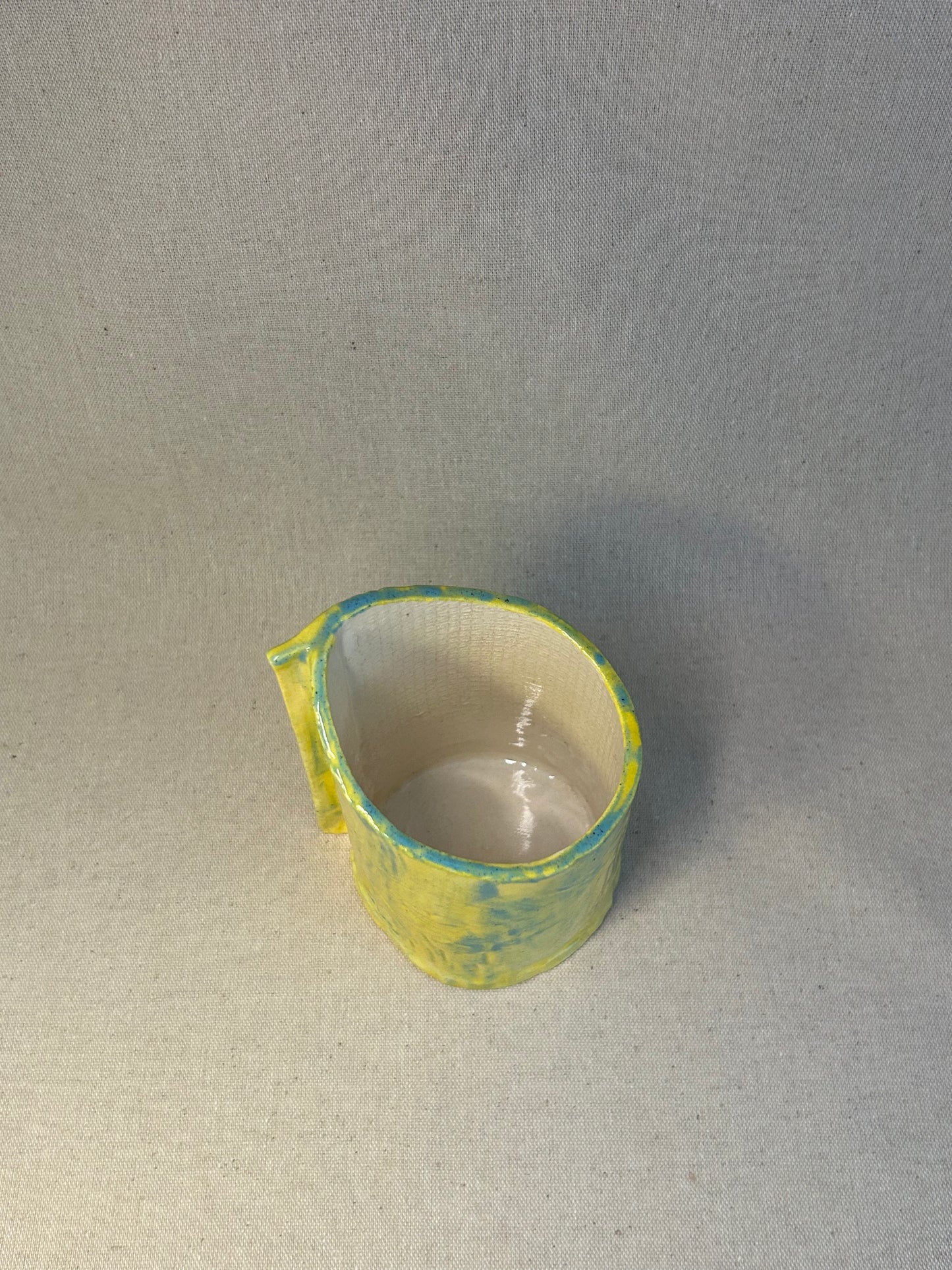 Mavili Korse Sarı Vazo