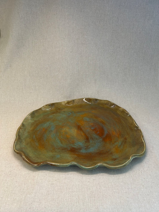 Marullu Cevher Servis Tabağı